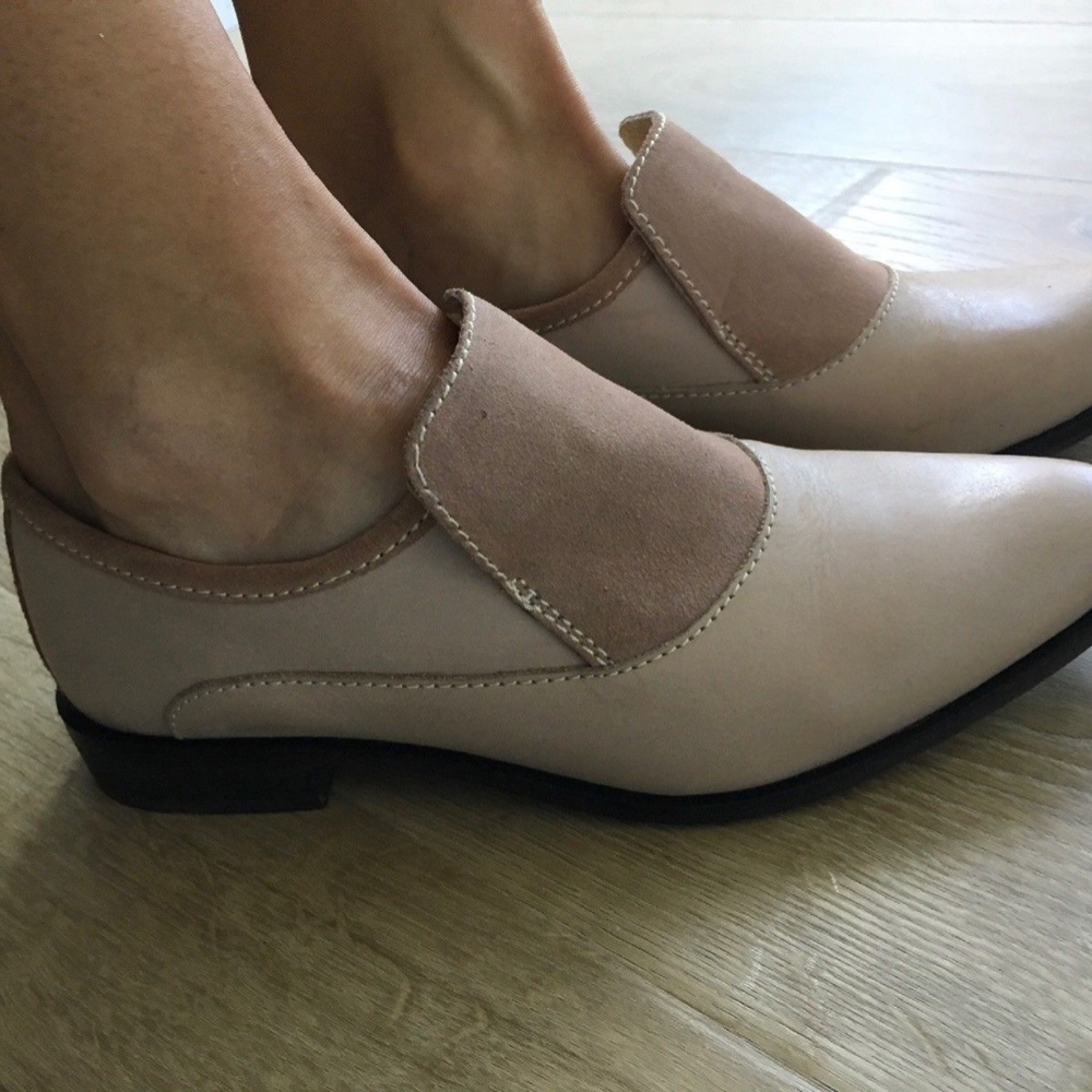 FREE PEOPLE Brady Brown Tan Suede Loafer - Picture 2 of 8